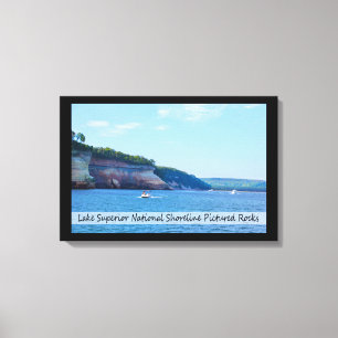 Pictured Rocks/Wrapped Canvas Print