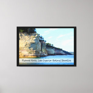 Pictured Rocks/Wrapped Canvas Print