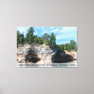 Pictured Rocks/Wrapped Canvas Print