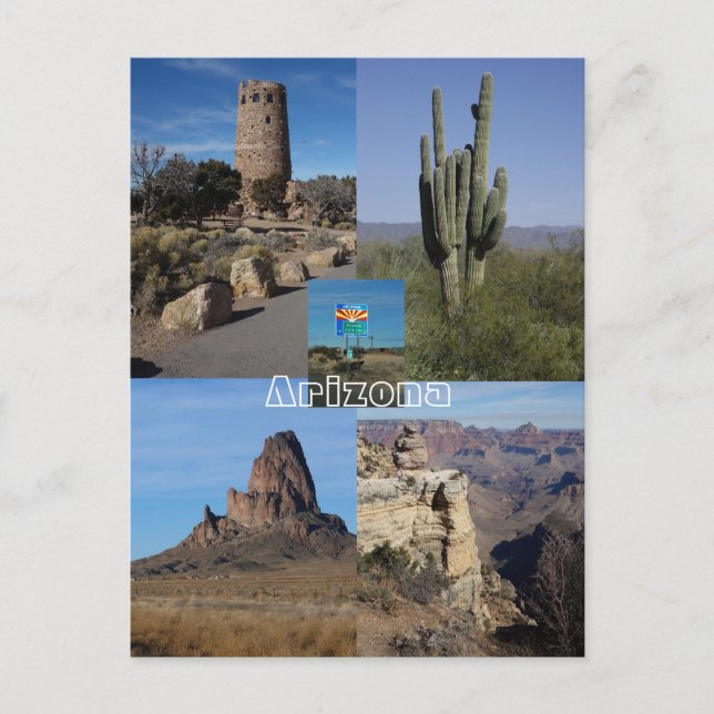 Pictures of Arizona Postcard (Front)