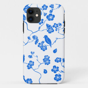 Pictures of birds, seamless pattern, flowers Case-Mate iPhone case