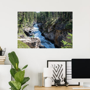 Picturesque Canadian Waterfall, Stanley Falls Poster