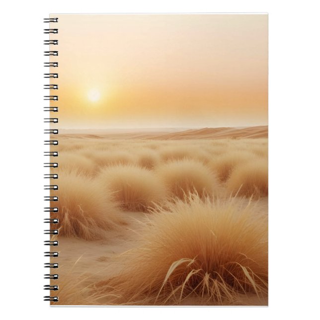 Picturesque Landscape Desert Nature Background Arl Notebook (Front)
