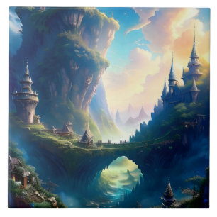 Picturesque Landscape Five Tile