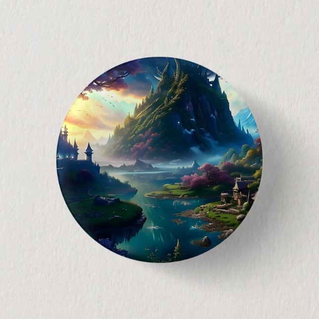 Picturesque Landscape Four 3 Cm Round Badge (Front)