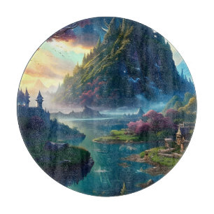 Picturesque Landscape Four Cutting Board