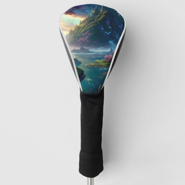 Picturesque Landscape Four Golf Head Cover (Front)