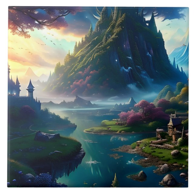 Picturesque Landscape Four Tile (Front)