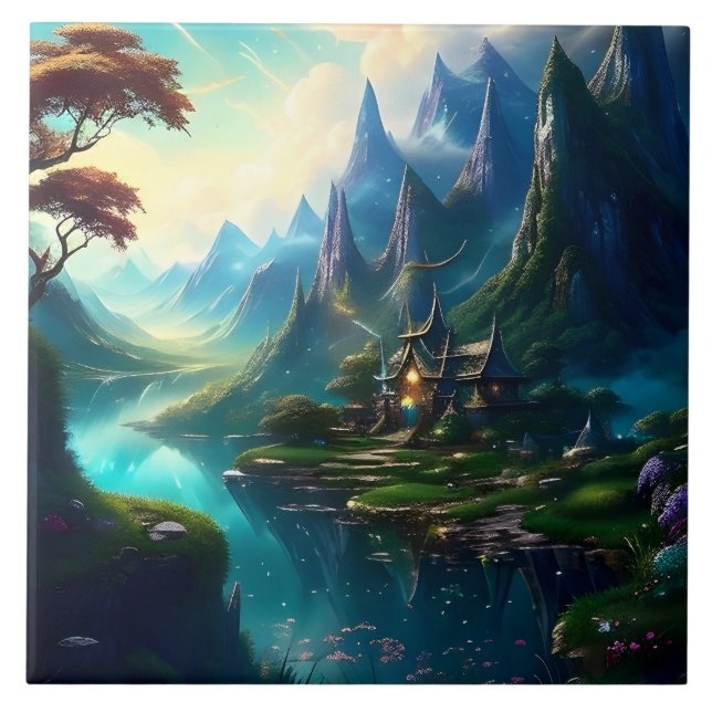 Picturesque Landscape One Tile (Front)