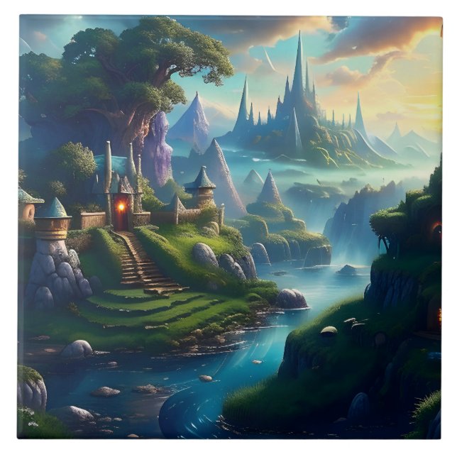 Picturesque Landscape Two Tile (Front)