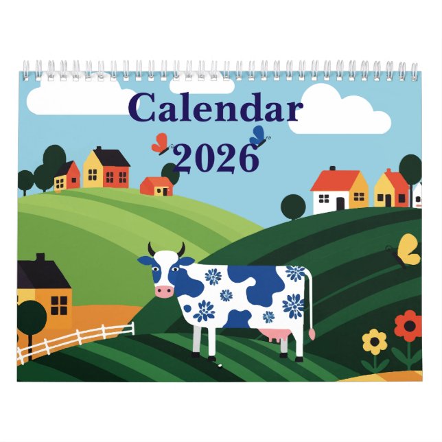 Picturesque rural landscape calendar (Cover)