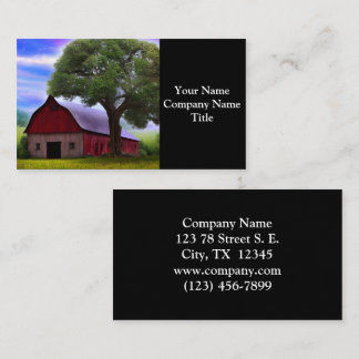 Picturesque Rustic Autumn Maple Leaves Business Card