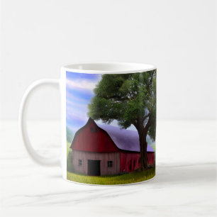 Picturesque Rustic Autumn Maple Leaves Coffee Mug