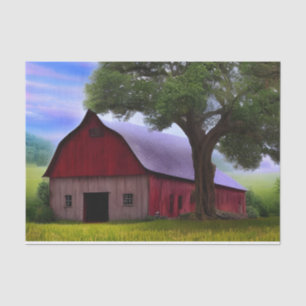 Picturesque Rustic Autumn Maple Leaves Tissue Paper