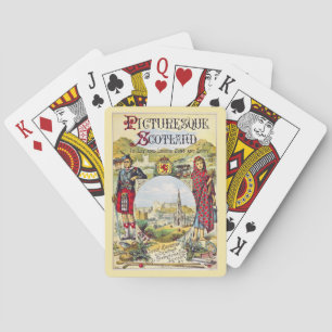 Picturesque Scotland Book Cover Playing Cards