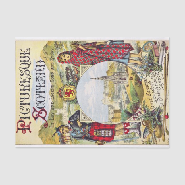 Picturesque Scotland Tissue Paper (Front)