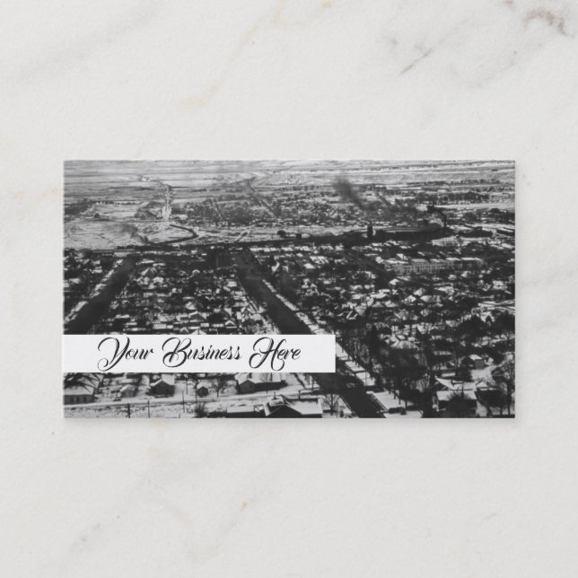 Picturesque Street View Vintage Town Travel Business Card (Front)