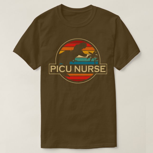 Picu Nurse Dinosaur 2 T-Shirt (Design Front)