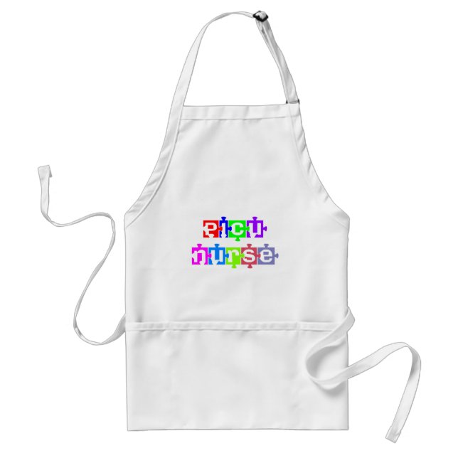 PICU NURSE PUZZLE PIECES STANDARD APRON (Front)