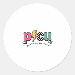 PICU Paediatrics Intensive Care Unit Nurse Shirt_1 Classic Round Sticker