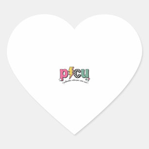PICU Paediatrics Intensive Care Unit Nurse Shirt_1 Heart Sticker