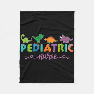 Picu Paediatrics Nurse Dinosaurs Peds Nurse Fleece Blanket