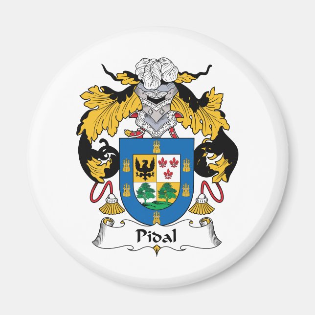 Pidal Family Crest Magnet (Front)