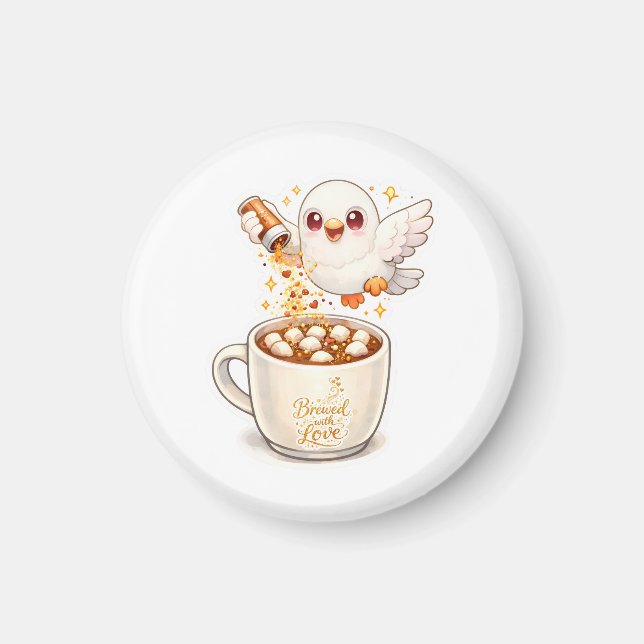 pidgy's coffee glitter v1  magnet (Front)