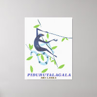 Pidurutalagala Sri Lanka travel poster.