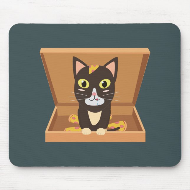 Pie Boxed Cat Mouse Pad (Front)