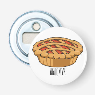 Pie cartoon illustration bottle opener