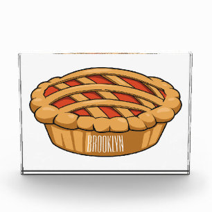 Pie cartoon illustration photo block