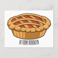 Pie cartoon illustration 
