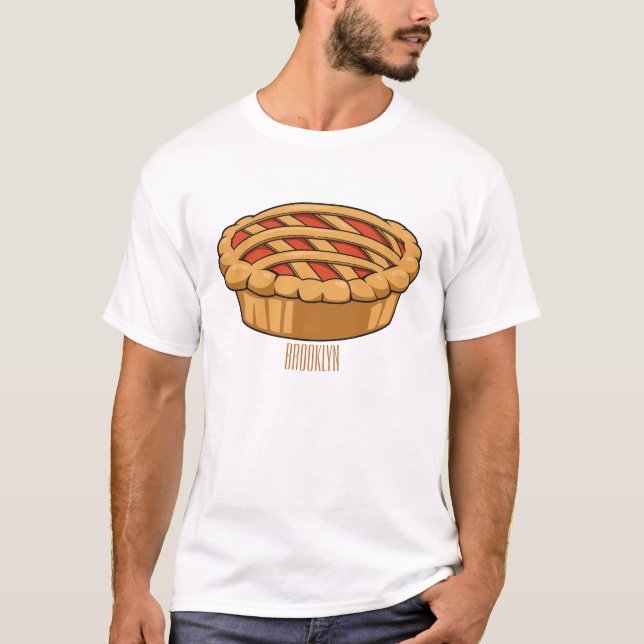 Pie cartoon illustration  T-Shirt (Front)