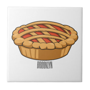 Pie cartoon illustration tile