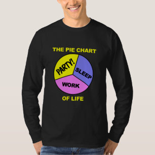 Pie Chart of Life shirt - choose colour & style