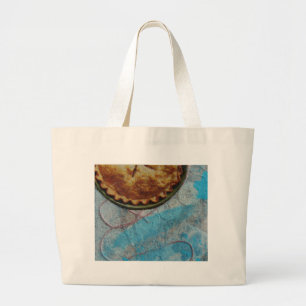 Pie Collage Large Tote Bag