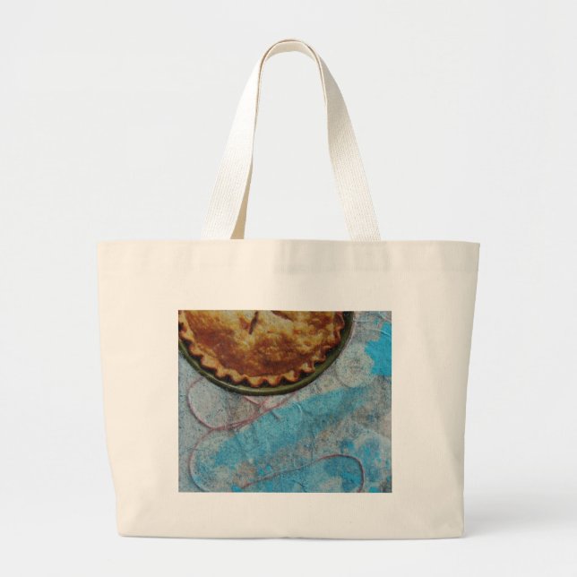 Pie Collage Large Tote Bag (Front)