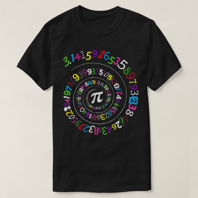 Pie Day  for Boys Numbers Graphic Tee  (Design Front)