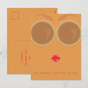 Pie Eyed Thanksgiving Holiday Postcard