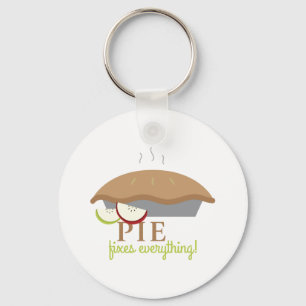 Pie Fixes Everything Key Ring