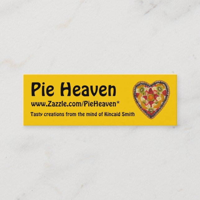 Pie Heaven Profile Card (Front)