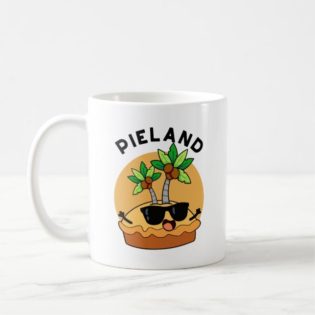 Pie-land Funny Island Pun  Coffee Mug (Left)