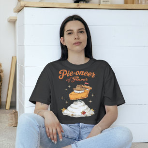 Pie-oneer of Flavour - Pumpkin Pie Thanksgiving Tri-Blend Shirt
