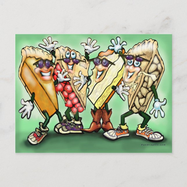 Pie Party Postcard (Front)