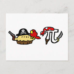 Pie & Pi Pirates Postcard