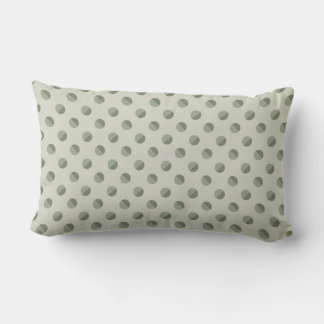 Pie Polkadot" Sage & Tonal Cream Lumbar Cushion