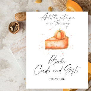 Pie pumpkin banner books cards and gifts poster