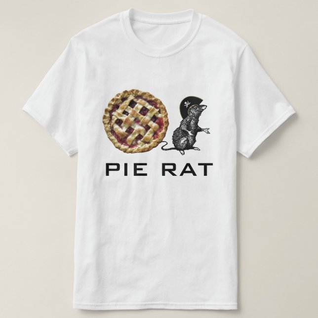 Pie Rat Rhubarb Pie T-Shirt (Design Front)