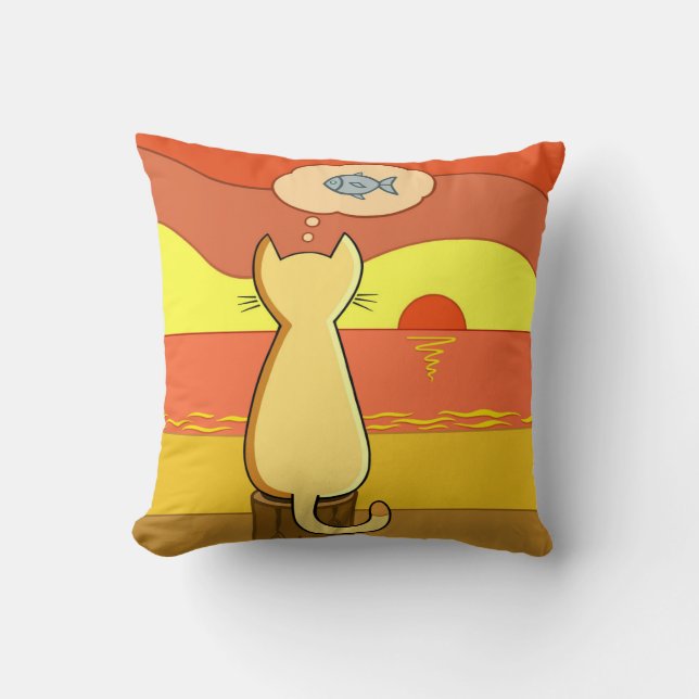 Pie’s Fishy Idea Cushion (Front)